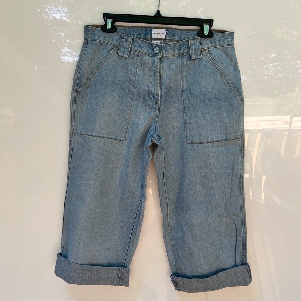 Calvin Klein Jeans Women's Light Wash Culottes Jeans Size 10